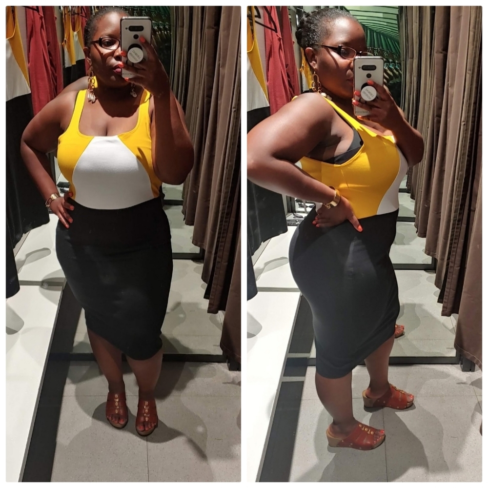 Zara color block dress